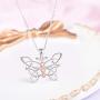 ACJNA 925 Sterling Silver Butterfly Celtic Infinity Pendant Necklace Jewelry Gift for Women Girls