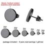 GoldChic Jewelry 3-12Pairs Stainless Steel Mens Classic Design Bar/Hexagon/Geometric/Round Stud Earrings Set Punk Ear Piercing Studs Hypoallergenic (2-12mm) Black/Silver/Gold Color