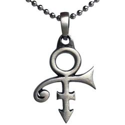 Male Female Soapstone Love Sex Icon Symbol Sign Prince Pewter Unisex Womens Mens Boys Girls Pendant Necklace Medallion Lucky Charm protection amulet for Men Women W Silver Ball Chain