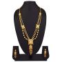 Efulgenz Indian Style Bollywood Fashion Gold Tone Wedding Bridal Pendant Locket Tassel Choker Collar Necklace Earrings Jewelry Set