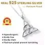 ChicSilver 925 Sterling Silver Good Luck Irish Celtic Knot Necklaces Vintage Triangle/Cross/Round Pendant Necklaces Gift for Women (with Gift Box) ChicSilver 925 Sterling Silver Good Luck Irish Celtic Knot Necklaces Vintage Triangle/Cross/Round Pendant Necklaces Gift for Women (with Gift Box)