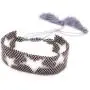 Boho Chic Wide Glass Seed Beads Adjustable Tassel Bracelet Fashion Jewelry