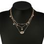Fdesigner Layered Choker Stars Evil Eyes Necklace Pendant Chain Bohemian Collar Crystal Necklaces Jewelry for Women Girls (5)