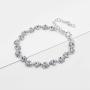 UDORA Crystal Rhinestone Necklace Earrings Bracelet Jewelry Set Wedding Prom