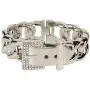 SPUNKYsoul Chain Link Cuff Bracelet in Gold or Silver for Women