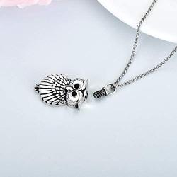 Sterling Silver Heart Urn Necklace for Ashes Cremation Keepsake Pendant Necklace for Women