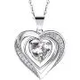 Hantaostyle Crystal Love Heart Pendant Necklaces for Women Mothers Day Birthstone Jewelry Gifts for girls Party/Birthday/Anniversary Day Hantaostyle Crystal Love Heart Pendant Necklaces for Women Mothers Day Birthstone Jewelry Gifts for girls Party/Birthday/Anniversary Day