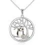 YFN Sterling Silver Tree of Life Necklace for Women, Owl Pendant Necklace Owl Gifts for Owl Lover Jewelry for Women YFN Sterling Silver Tree of Life Necklace for Women, Owl Pendant Necklace Owl Gifts for Owl Lover Jewelry for Women