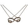 Lux Accessories A Promise is Forever BFF Matching Ring Necklace Set