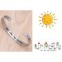 BTYSUN Inspirational Bracelets for Women Teen Girl Personalized Birthday Cuff Bangle Mantra Quotes Jewelry Friend Gifts for Her Mom