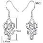925 Sterling Silver Good Luck Irish Celtic Knot Love Knot Infinity Knot Dangle Earrings for Women Lover Daughter Mother 925 Sterling Silver Good Luck Irish Celtic Knot Love Knot Infinity Knot Dangle Earrings for Women Lover Daughter Mother