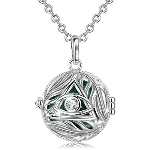 AEONSLOVE Harmony Necklace Pregnancy, Evil Eye Harmony Ball Locket Music Angel Chime Caller Bell 20mm Wishing Balls Bola Necklaces Best Jewellery Pregnancy Gifts for Mom Baby Shower Pregnant Women AEONSLOVE Harmony Necklace Pregnancy, Evil Eye Harmony Ball Locket Music Angel Chime Caller Bell 20mm Wishing Balls Bola Necklaces Best Jewellery Pregnancy Gifts for Mom Baby Shower Pregnant Women