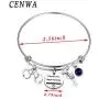 CENWA Police Wife Police Mom Jewelry Peace Love Back The Blue Bracelet Thin Blue Line Shield Leo Police Academy Gift CENWA Police Wife Police Mom Jewelry Peace Love Back The Blue Bracelet Thin Blue Line Shield Leo Police Academy Gift