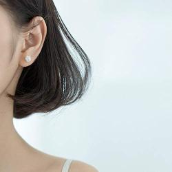 Dandelion Sterling Silver Stud Earrings for Women Teen Girls Men Hypoallergenic Flower Seed Cluster Piercing Ear Tragus Post Cute Lovely Sleeper Earrings Tiny Lightweight Jewelry Gifts for Best Friend