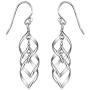 Charmsy Sterling Silver Jewelry Infinity Knot Twist French-Wire Drop Dangle Earring for Women