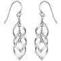 Charmsy Sterling Silver Jewelry Infinity Knot Twist French-Wire Drop Dangle Earring for Women