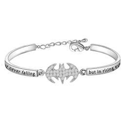 KUIYAI Superhero Keychain Bat Man Keyring Movie Inspired Gift Fandom Jewelry
