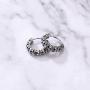 Gothic Skull Hoop Earring Small Stainless Steel Punk Rock huggie Earrings for Men Vintage Jewelry