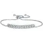 Newshe Adjustable Bracelets for Women 925 Sterling Silver Tennis 18k White Cubic Zirconia Friendship