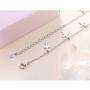 S925 Sterling Silver Jewelry Cross Adjustable Bracelet Link 7 to 9 inches