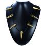 Adramata Cosplay Black Panther Choker Necklace for Men Women King TChalla Wakanda Costume War Necklace Halloween Decor Necklace Jewelry