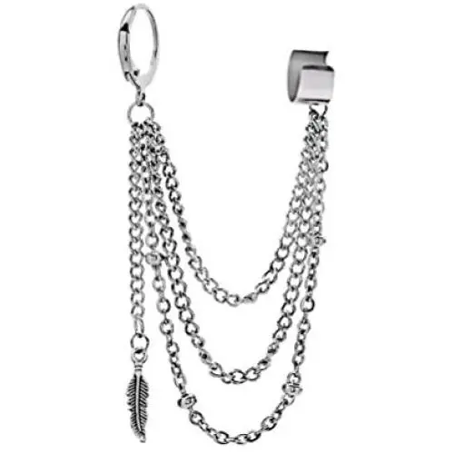 Mshion Stud Punk Drop Dangle Piercing Earrings 1 pc (Sold Individually) Mshion Stud Punk Drop Dangle Piercing Earrings 1 pc (Sold Individually)