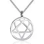 Elfasio Mens Womens Stainless Steel Pendant Necklace Heartagram Star Heart Him Chain Vintage jewelry Elfasio Mens Womens Stainless Steel Pendant Necklace Heartagram Star Heart Him Chain Vintage jewelry
