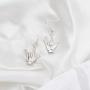 FUSTMW ASL Necklace I Love You Hand Sign Language Charm Pendant Necklace Sign Language Jewelry Interpreter Gift ASL Jewelry Gift for Deaf