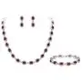 EVER FAITH Womens Gorgeous CZ Luxury Bridal Oval Shaped Necklace Earrings Bracelet Set Silver-Tone EVER FAITH Womens Gorgeous CZ Luxury Bridal Oval Shaped Necklace Earrings Bracelet Set Silver-Tone