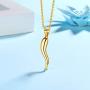 Lucky Italian Horn Pendant Necklace Earrings Jewelry Set Mens Womens 925 Sterling Silver/Black/18K Gold Plated Amulet Cornicello Horn Necklace Wedding Engagement Jewellery Bridesmaid Gift