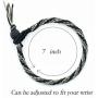 KIRIDA Waterproof Wax Coated Braided Rope Bracelet