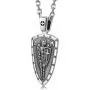 VENICEBEE Archangel St. Michael Saint Medal Cross Sword Shield Angel Guardian Protection Prayer Solid 925 Sterling Silver Pendant Necklace with Chain Black Pouch Polishing Cloth Gift Box VENICEBEE Archangel St. Michael Saint Medal Cross Sword Shield Angel Guardian Protection Prayer Solid 925 Sterling Silver Pendant Necklace with Chain Black Pouch Polishing Cloth Gift Box