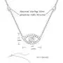 FANCIME Sterling Silver Evil Eye Necklace Evil Eye Bracelet Cubic Zirconia Simulated Diamond Pendant Necklace Yom Kippur Gifts Danity Fine Jewelry for Women Girls FANCIME Sterling Silver Evil Eye Necklace Evil Eye Bracelet Cubic Zirconia Simulated Diamond Pendant Necklace Yom Kippur Gifts Danity Fine Jewelry for Women Girls