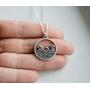 Rosa Vila Vintage Round Wave Necklace, Ocean Jewelry for Women, Ocean Necklace, Go with The Waves Beachy Necklaces