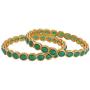 Efulgenz Indian Style Bollywood Gold Plated Crystal Rhinestone Faux Kundan Stone Wedding Bridal Bracelet Bangle Set Jewelry