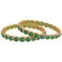 Efulgenz Indian Style Bollywood Gold Plated Crystal Rhinestone Faux Kundan Stone Wedding Bridal Bracelet Bangle Set Jewelry