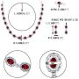 EVER FAITH Womens Gorgeous CZ Luxury Bridal Oval Shaped Necklace Earrings Bracelet Set Silver-Tone