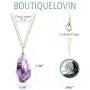 BOUTIQUELOVIN Full Wire Wrapped Amethyst Pendant Necklace Healing Chakra Crystal Stone Jewelry BOUTIQUELOVIN Full Wire Wrapped Amethyst Pendant Necklace Healing Chakra Crystal Stone Jewelry