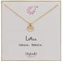 StyledU Dainty Lotus Necklace 14k Gold Filled Lotus Flower Necklace Encouragement Gifts for New beginnings Graduation Yoga lover for Women Girls, 16” Chain