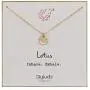 StyledU Dainty Lotus Necklace 14k Gold Filled Lotus Flower Necklace Encouragement Gifts for New beginnings Graduation Yoga lover for Women Girls, 16” Chain