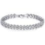 Zealmer Shoopic AAA Cubic Zirconia Tennis Bracelet Hand Chain for Women 6.5''