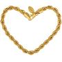 LIFETIME JEWELRY 6mm Rope Chain Bracelets for Women and Men 24k Real Gold Plated