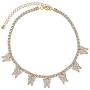 SUNXN Butterfly Necklace Tennis Chain Choker CZ Bling Silver Gold Pendant Necklace Gift for Women Girls Jewelry