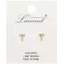 Me Plus CZ Gold Plated Small Cute Stud Initial Alphabet Fashion Earrings Made in Korea