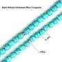 GVUSMIL 7 Chakra 108 Mala Beads Wrap Bracelets for Yoga Charm Natural Gemstone 8mm Turquoise