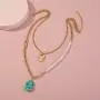 Eseres Gold Layered Necklace for Women Girls Birthday Gift