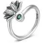 Real 925 Sterling Silver Lotus Open Rings for Women Men Gifts Vintage Floral Finger Ring Silver Fashion Party Jewelry Gifts Real 925 Sterling Silver Lotus Open Rings for Women Men Gifts Vintage Floral Finger Ring Silver Fashion Party Jewelry Gifts