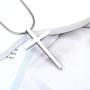 Jewenova Cross Pendant Necklace Engraved Quote Religious Necklace for Men Bible Verse Christian Jewelry