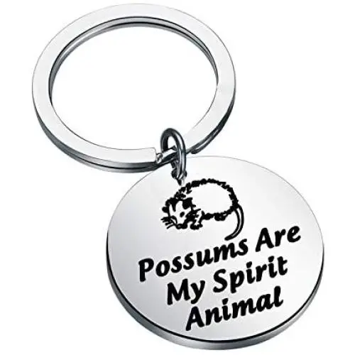 CENWA Funny Possum Gift Opossum Lover Gift Possums are My Spirit Animal Keychain Wildlife Rescue Gift Opossum Mom Gift CENWA Funny Possum Gift Opossum Lover Gift Possums are My Spirit Animal Keychain Wildlife Rescue Gift Opossum Mom Gift