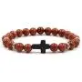 Fuqimanman2020 8 Pcs Cross Beads Bracelet Set 8mm Lava Rock Tiger Eye Stone Bracelets Turquoise Natural Stone Stretch Elastic Healing Bracelets for Women Girls Jewelry Fuqimanman2020 8 Pcs Cross Beads Bracelet Set 8mm Lava Rock Tiger Eye Stone Bracelets Turquoise Natural Stone Stretch Elastic Healing Bracelets for Women Girls Jewelry